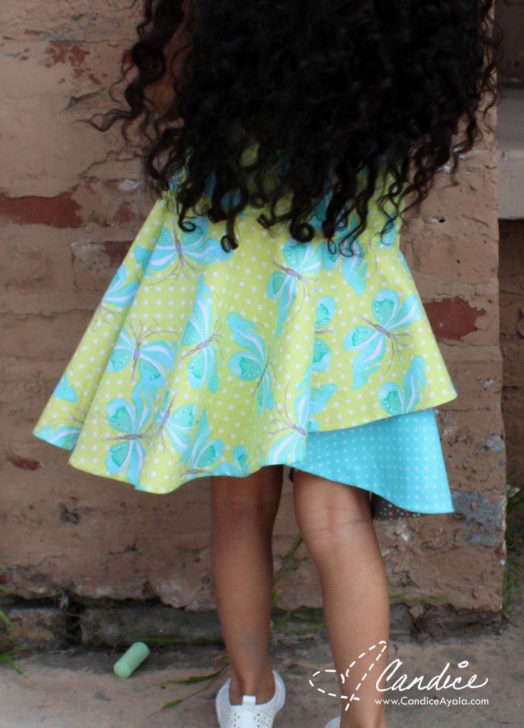 The Cross Over Flounce PDF Sewing Pattern by Call Ajaire Sewn by Candice Ayala