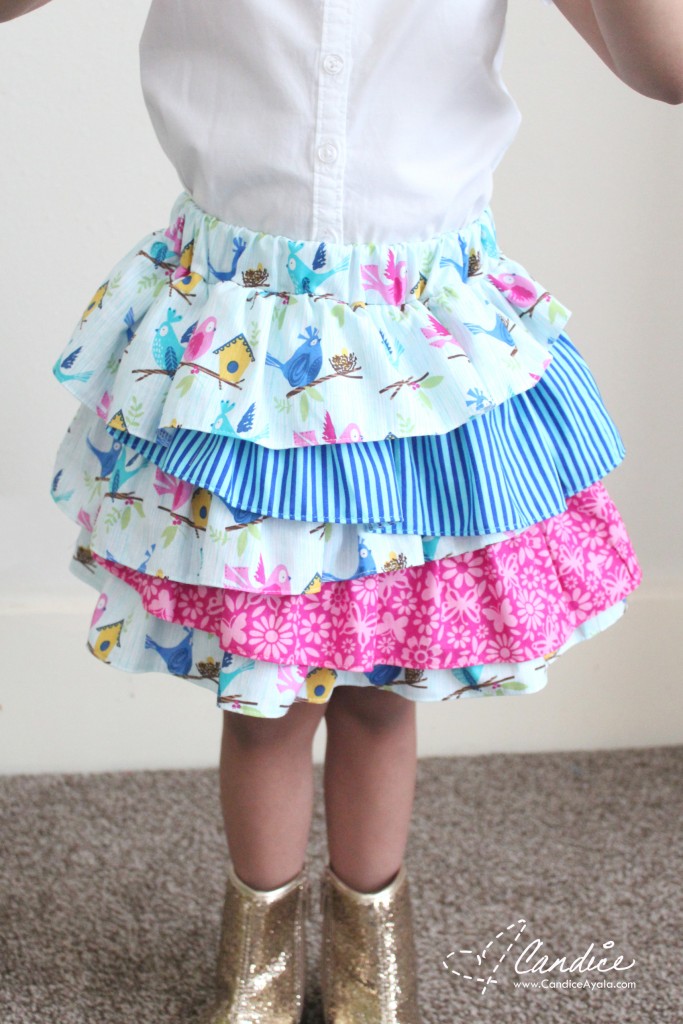 The Lala Skirt PDF Sewing Pattern by Bubby & Me Creations sewn by Candice Ayala of CandiceAyala.com for OT14 Blog Tour