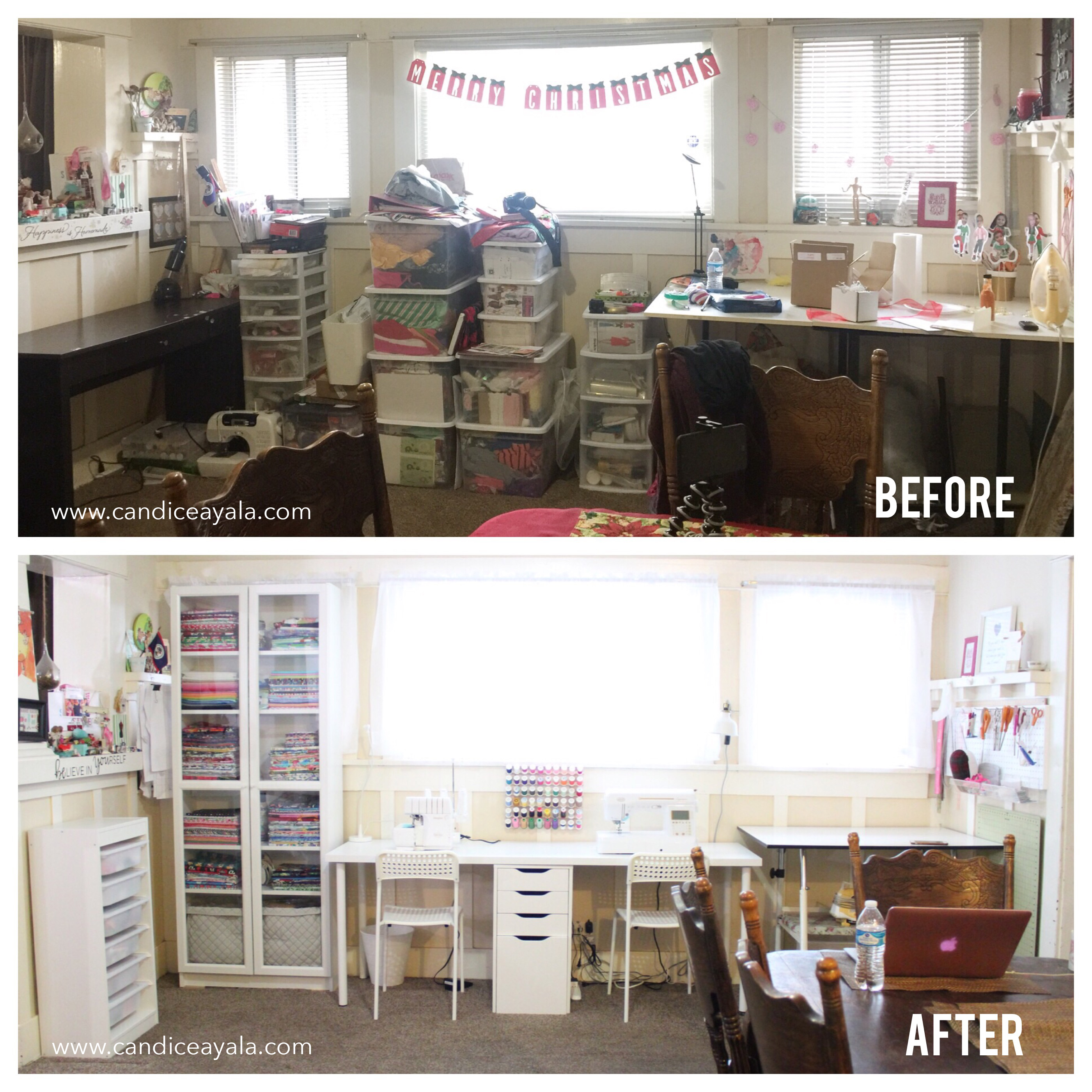 Sewing Room Makeover : Candice Ayala