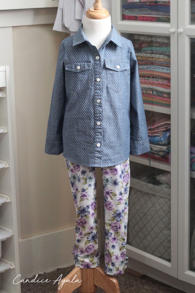 DIY Adult Clothing to Childs Top and Pants by Candice Ayala 